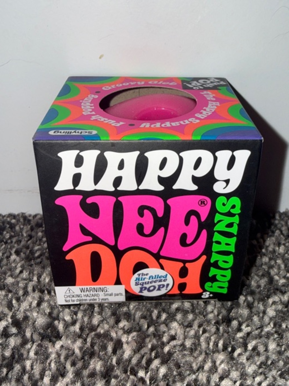 NeeDoh Happy Snappy Stress Ball - Pink
